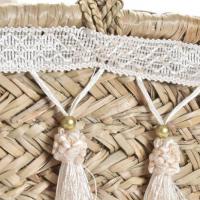 Panier en jonc de mer naturel