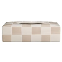 Boite p mouchoir karoz sable 25x12xh6cm 79726 79726 deb web