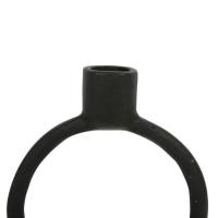 Bougeoir Aluminium Noir