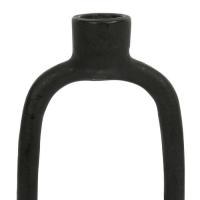 Bougeoir Aluminium Noir