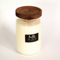 Bougie artisanale franc aise fleurs de coton 04