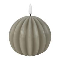 Bougie boule led sauge 01
