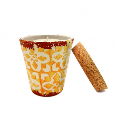 Bougie parfume e ce ramique artisanale ananas
