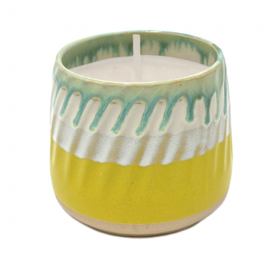 Bougie parfume e ce ramique artisanale citron citron vert