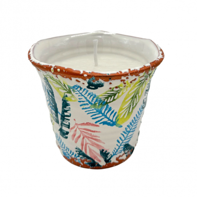 Bougie parfume e ce ramique artisanale citronnelle