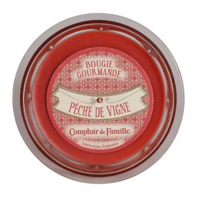 Bougie française parfumée Pêche de vigne