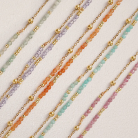 Bracelet perles 2 rangs 01