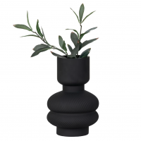Vase en verre Noir Mat