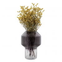 Vase en verre - Fumé noir et transparent