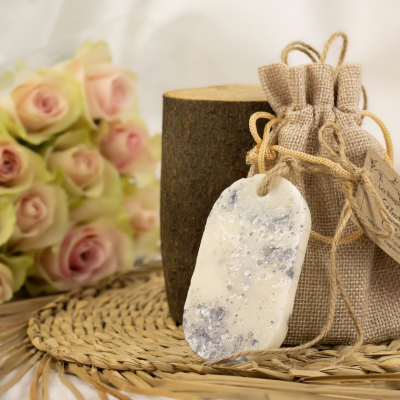 Suspension parfumée en cire végétale - Fleur de coton