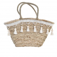 Panier en jonc de mer naturel