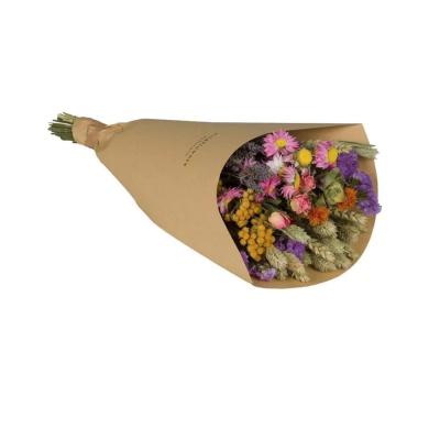Bouquet champêtre fleurs séchées naturelles - Multicolor