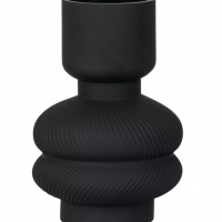 Vase en verre Noir Mat