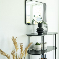 Vase en verre Noir Mat