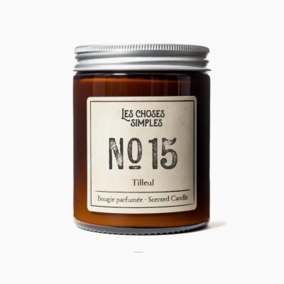 Bougie artisanale Française - N°15 Allée des Tilleuls