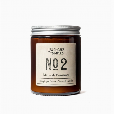 Bougie artisanale Française - N°2 Matin de Printemps