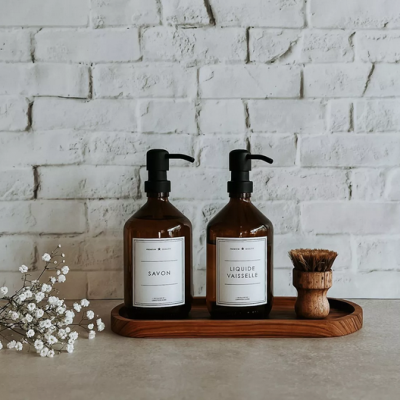 Liquide vaisselle / Savon - Flacon Ambré - 500 ml
