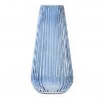 Vase verre strié