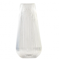 Vase verre strié