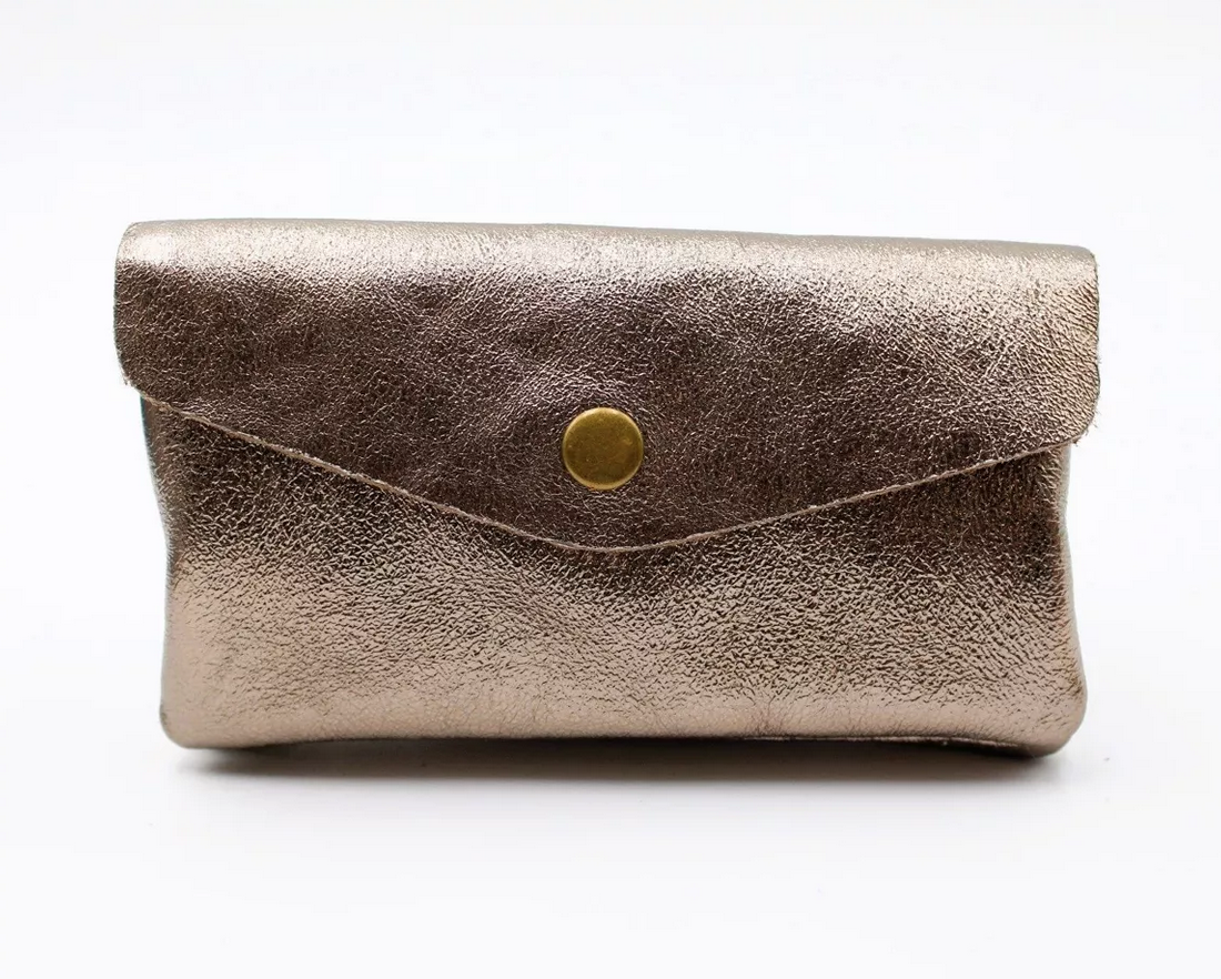 Bronze - Grand porte-monnaie cuir 3 poches