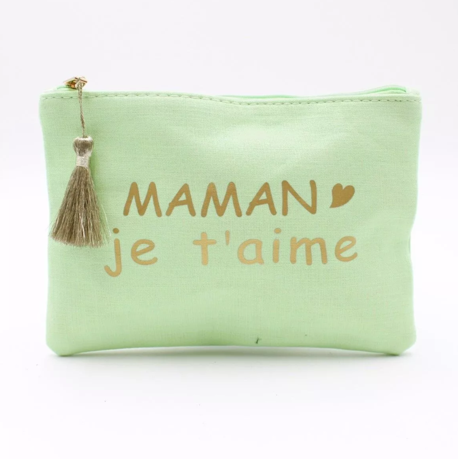 Pochette à message - Maman je t'aime - Vert