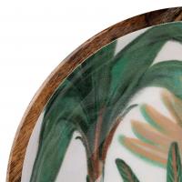 Coupe somptua vert et beige bois de manguier 04