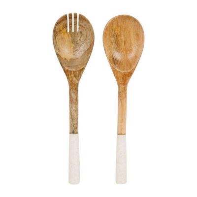 Set de 2 couverts à salade - Manguier / Marbre