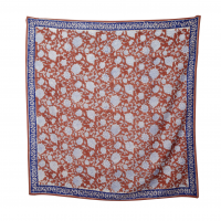 Foulard imprime fleurs indiennes tupia squirrel coton 02