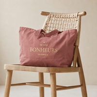 Grand cabas petits bonheurs en famille bois de rose 01