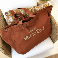 Grand sac cabas lovely week end caramel 01