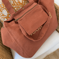 Grand sac cabas lovely week end caramel 02