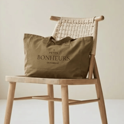 Grand sac cabas petits bonheurs en famille sable 01