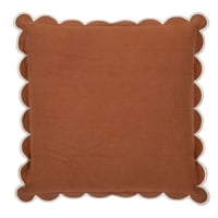 Housse de coussin nomadea terracotta 45x45 coton 78724 78724 deb web