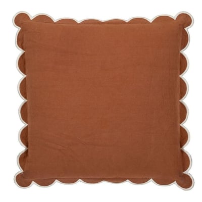 Housse de coussin nomadea terracotta 45x45 coton 78724 78724 deb web