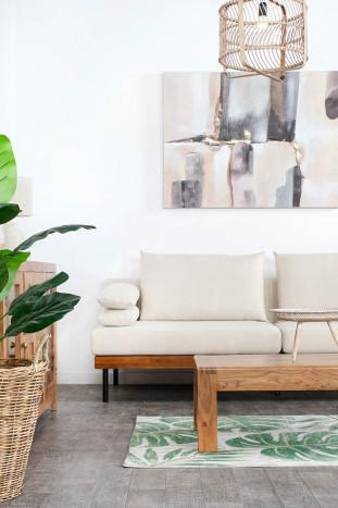 Suspension en bambou naturel