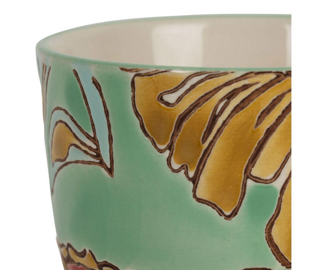 Lot 4 tasses flaura multicolore 15cl gres 02