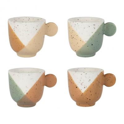 Lot de 4 tasses a cafe aurore nude et sauge 14cl gre s 01
