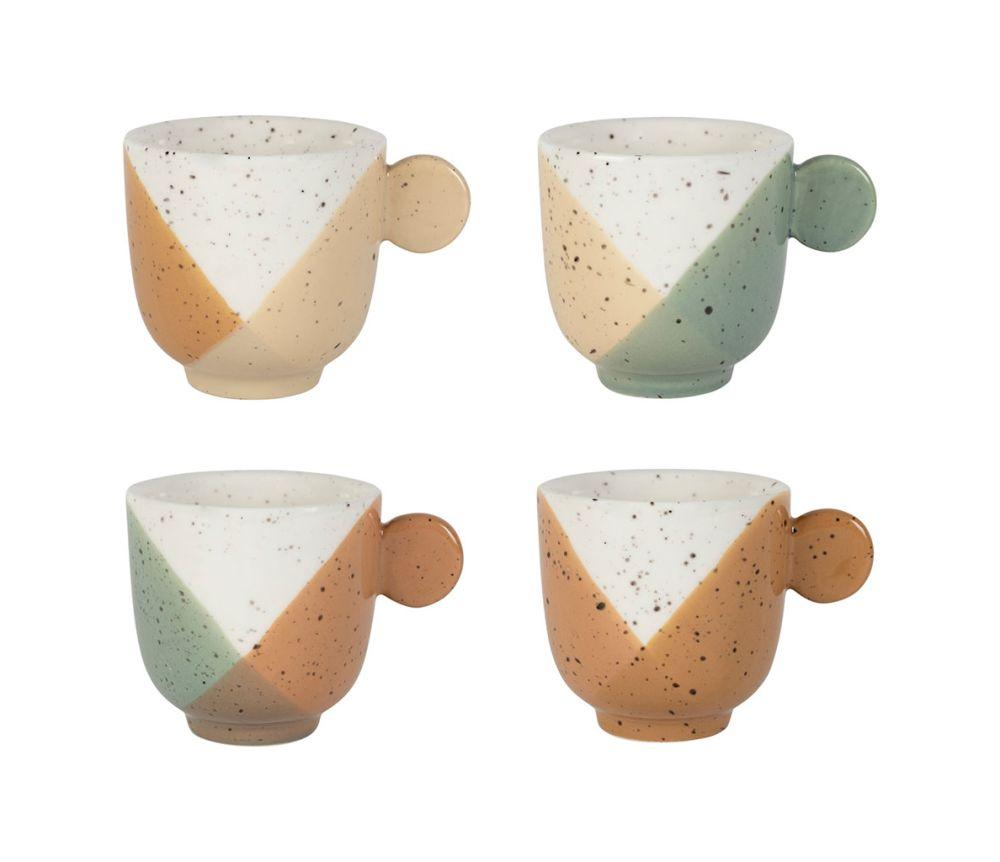 Lot de 4 tasses a cafe aurore nude et sauge 14cl gre s 01