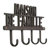 Patère MAISON DE FAMILLE en fonte