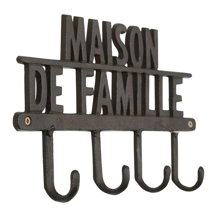 Patère MAISON DE FAMILLE en fonte