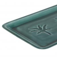 Plateau allegra me tal e maille emeraude 30x15cm 03