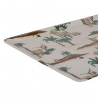 Plateau somptua me tal e maille brun et vert 40x30cm 03