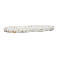 Plateau Terrazzo oval Ecru