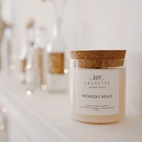 Premie re neige bougie artisanale parfume e a la cire de soja naturelle 1