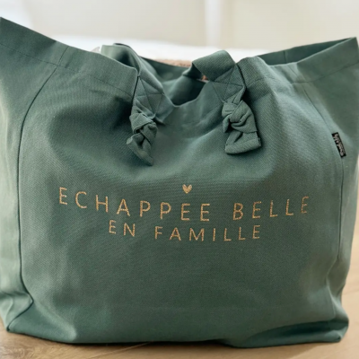 Sac cabas eucalyptus echappe e belle en famille