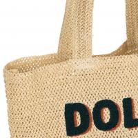 Sac en corde brode dolce vita emeraude 03