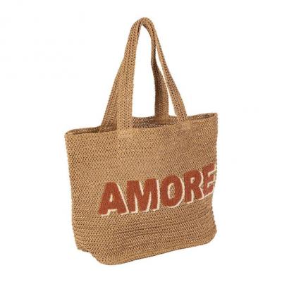 Sac en corde brode terracotta 02