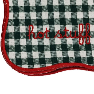Serviette brodee x2 kitchfun vert moutarde rouge 79998 79998 deb web