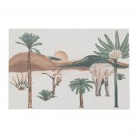 Set de table somptua brun et vert 45x30cm en pvc 01