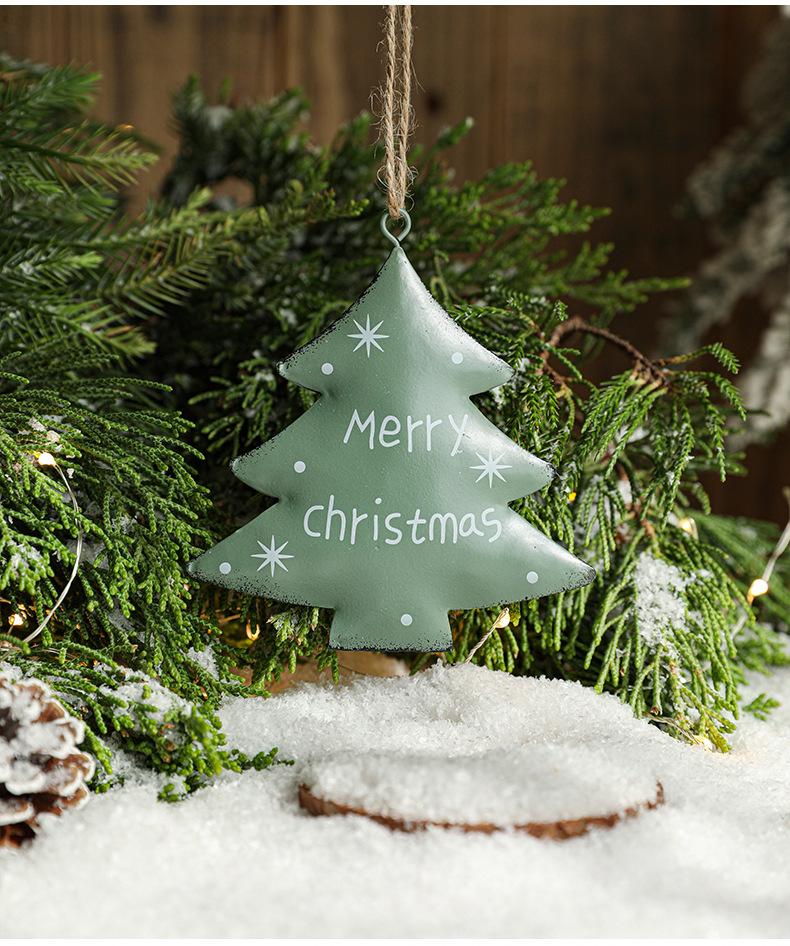 Suspension sapin de noe l en me tal 01